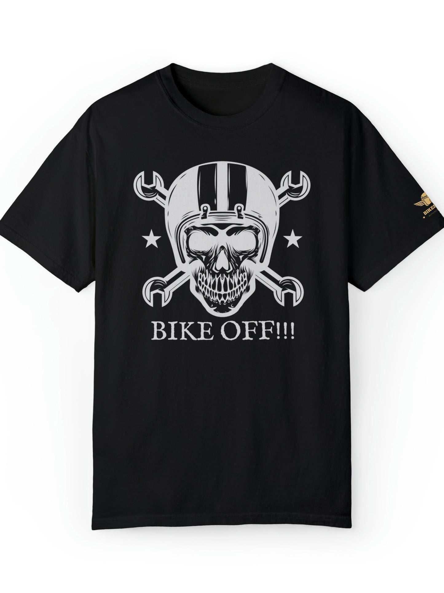 T-shirt moto à manches courtes noir - Bike off !!!