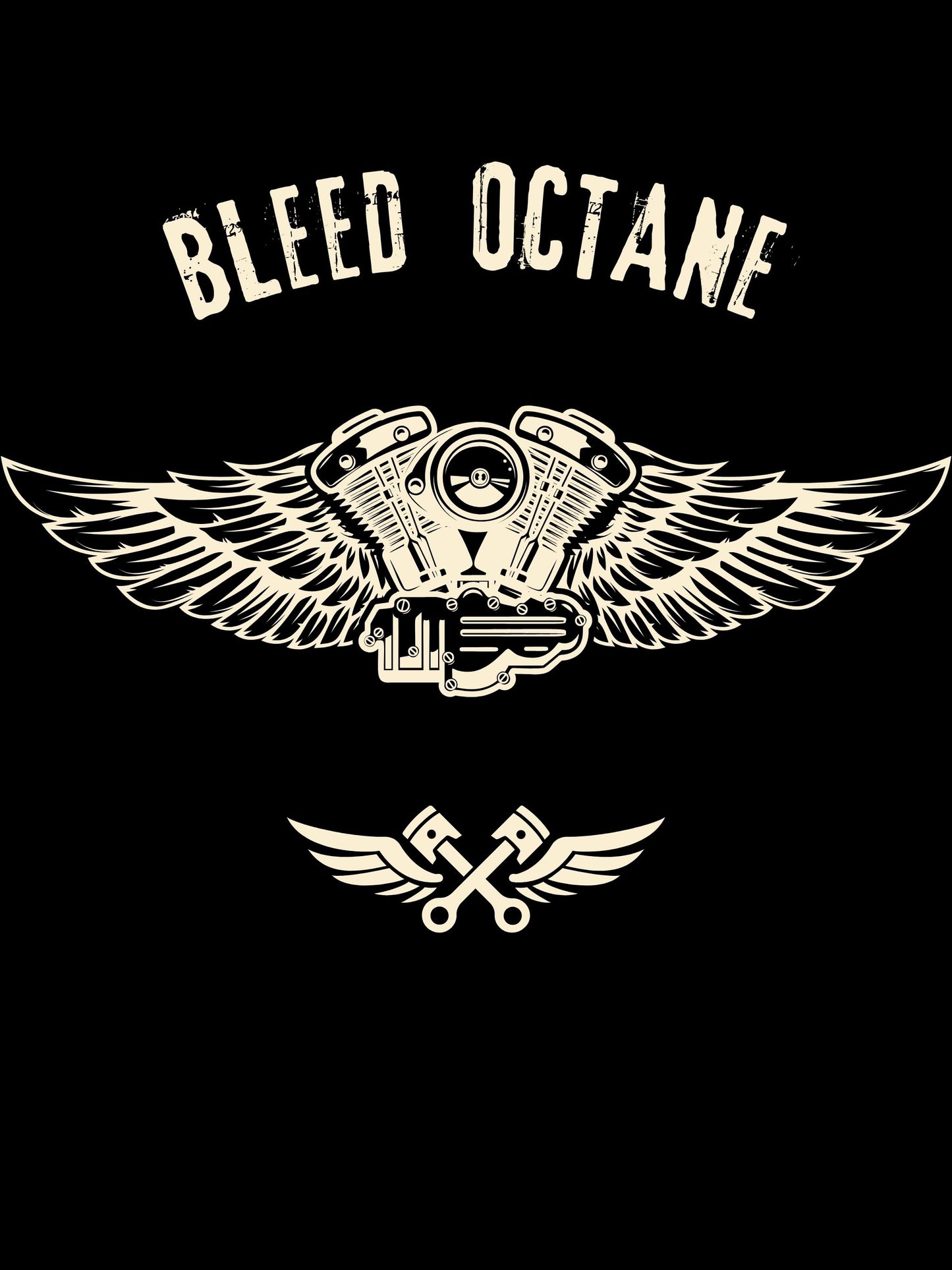 Sweatshirt moto noir - Bleed Octane