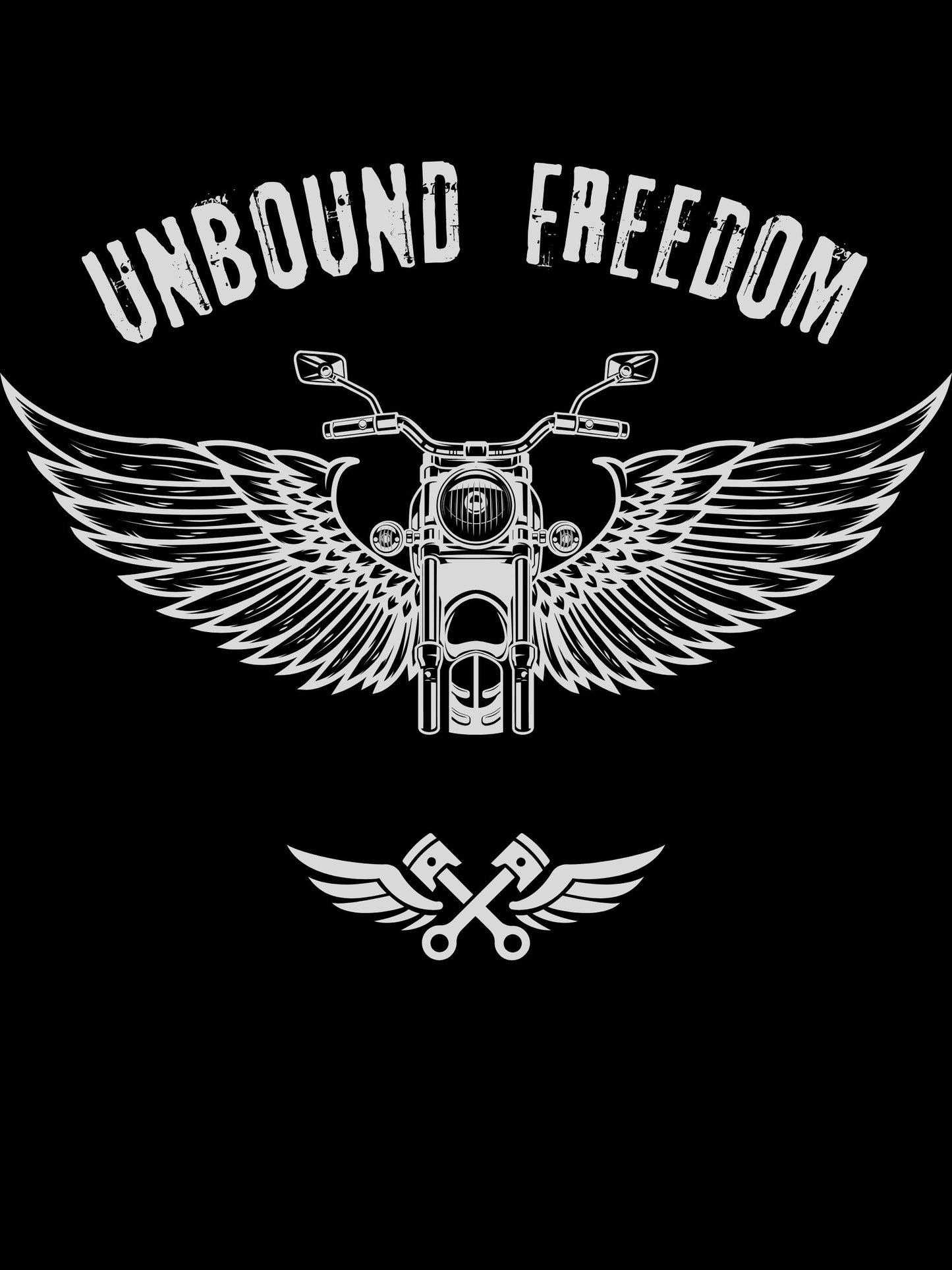 Sudadera moto negra - Unbound Freedom