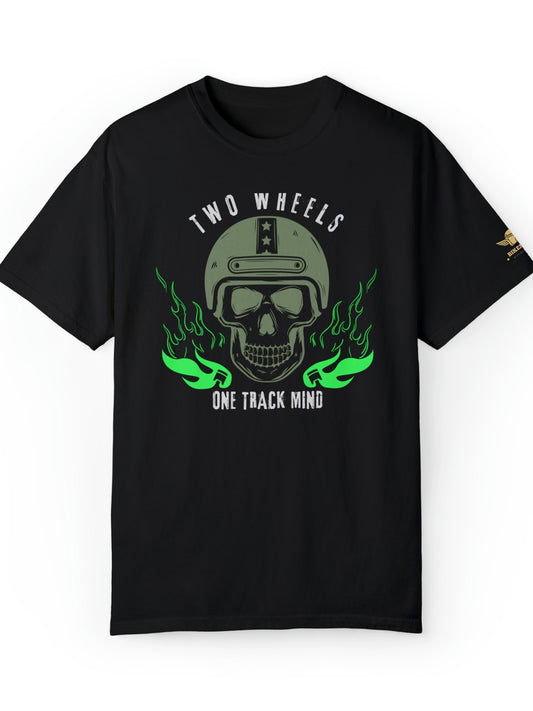 Camiseta moto manga corta negra - Two Wheels